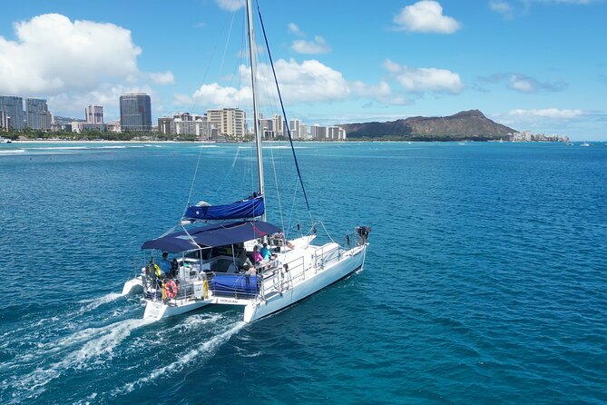 BYOB Waikiki Sunset Swim and Diamond Head Sailing - Crew Energy on Three Tiki Sailing: Fun With Safety in Mind
