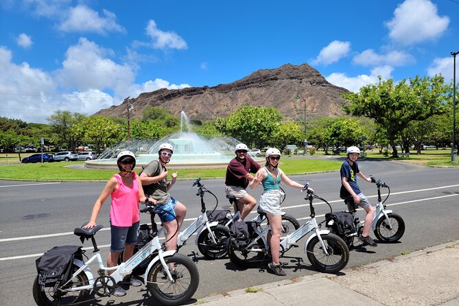 Electric Bike Ride & Diamond Head Hike Tour - Start in Waikiki: The Kalakaua Avenue Picnic-Park Story Before the Crater