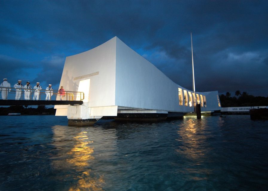 From Waikiki: Pearl Harbor USS Arizona Memorial Program - Pearl Harbor Visitor Center: documentary, Road to War Museum, and Attack Gallery