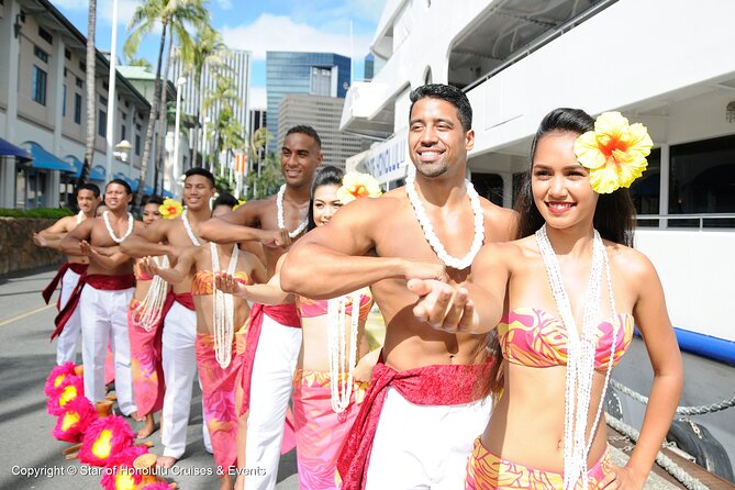 Honolulu: Pacific Star Sunset Dinner Cruise and Show - Sunset sailing: decks, cameras, and the Diamond Head route