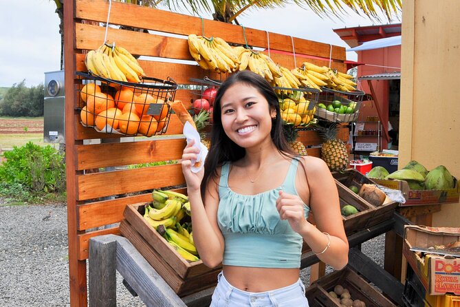 Oahu Circle Island Full Day Tour with Scenic Stops & Local Foods - North Shore lunch at Tanaka Kahuku Shrimp and the Kahuku flavor hits