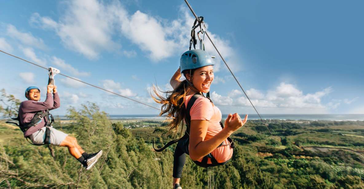 Oahu: North Shore Zip Line Adventure with ATV and Farm Tour - What makes the course more than just cables: rappels, bridges, and a floating stair case