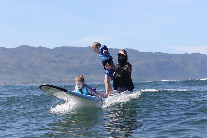 Oahu Private Surfing Lesson - In the water: reading waves and catching more rides