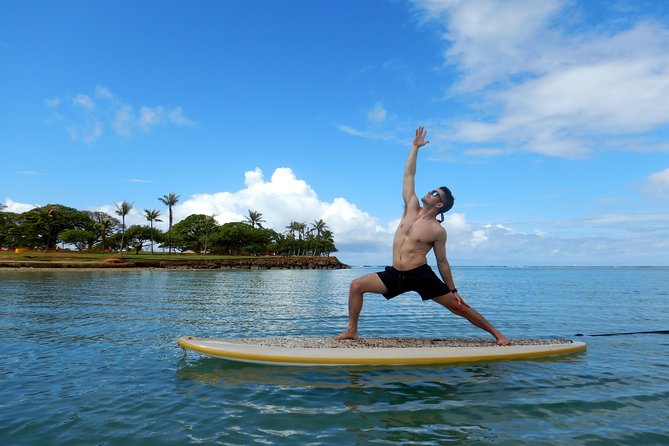 Paddleboard Yoga Class in Honolulu - The 75-minute flow: meditation, sun salutations, and a board anchored for you