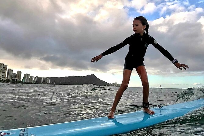 Private 1-on-1 Surf Lesson with Videos and Photos - A 1-Hour Private Lesson in Honolulu’s Easy-to-Find Water