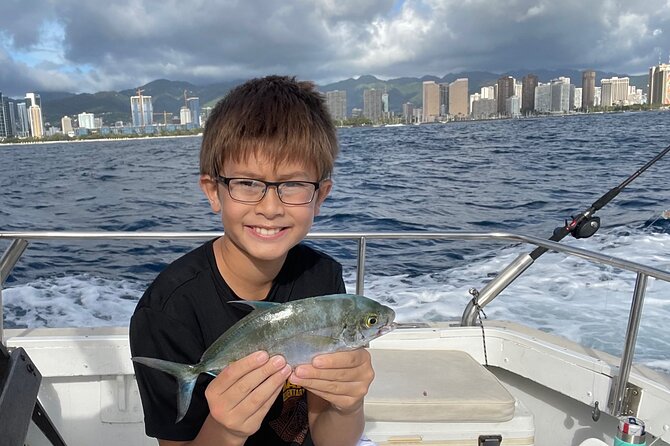 Private Fishing Charter for Family and Friends in Honolulu - Catching fish on a near-shore bottom reef: what to expect