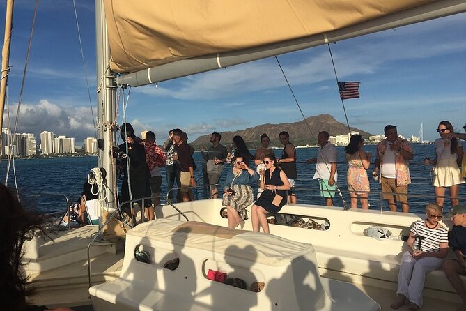 Waikiki Sunset Cocktail Sail with Open Bar - How the social vibe and music usually work